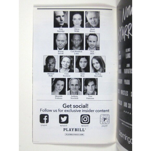 1984 Pride Playbill June 2017 George Orwell Tom Sturridge Olivia Wilde Birney - Picture 5 of 8